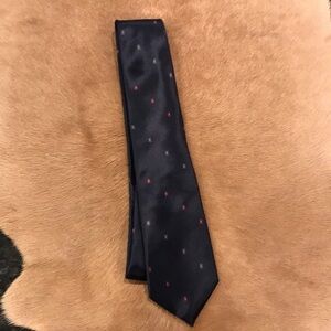 Vintage Oscar De La Renta Navy Tie